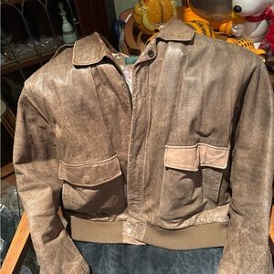 Vintage Brown Leather Jacket